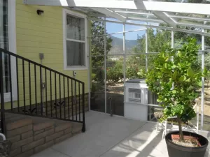 Interior Traditional Lean-to Greenhouse