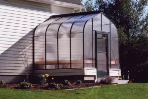 Gable Attached Pacific 8x8 Twinwall Polycarbonate Greenhouse
