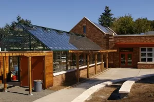 Gable Attached Cottage 20x46 Double Glass Greenhouse