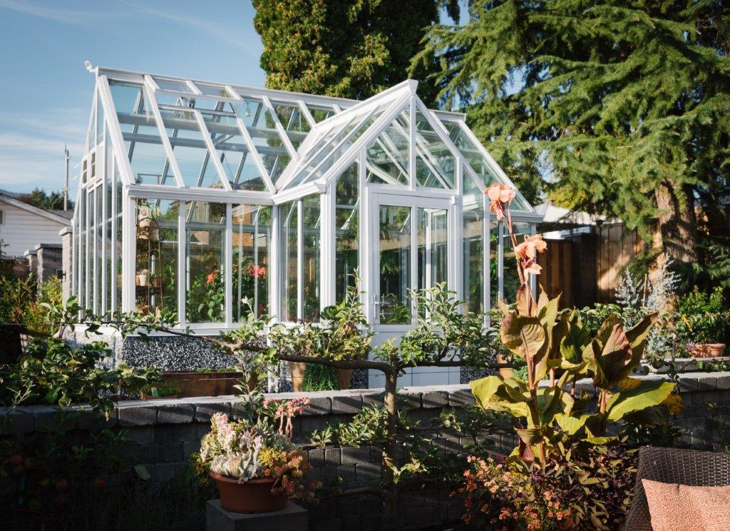 Custom Double Glass Vestibule Greenhouse