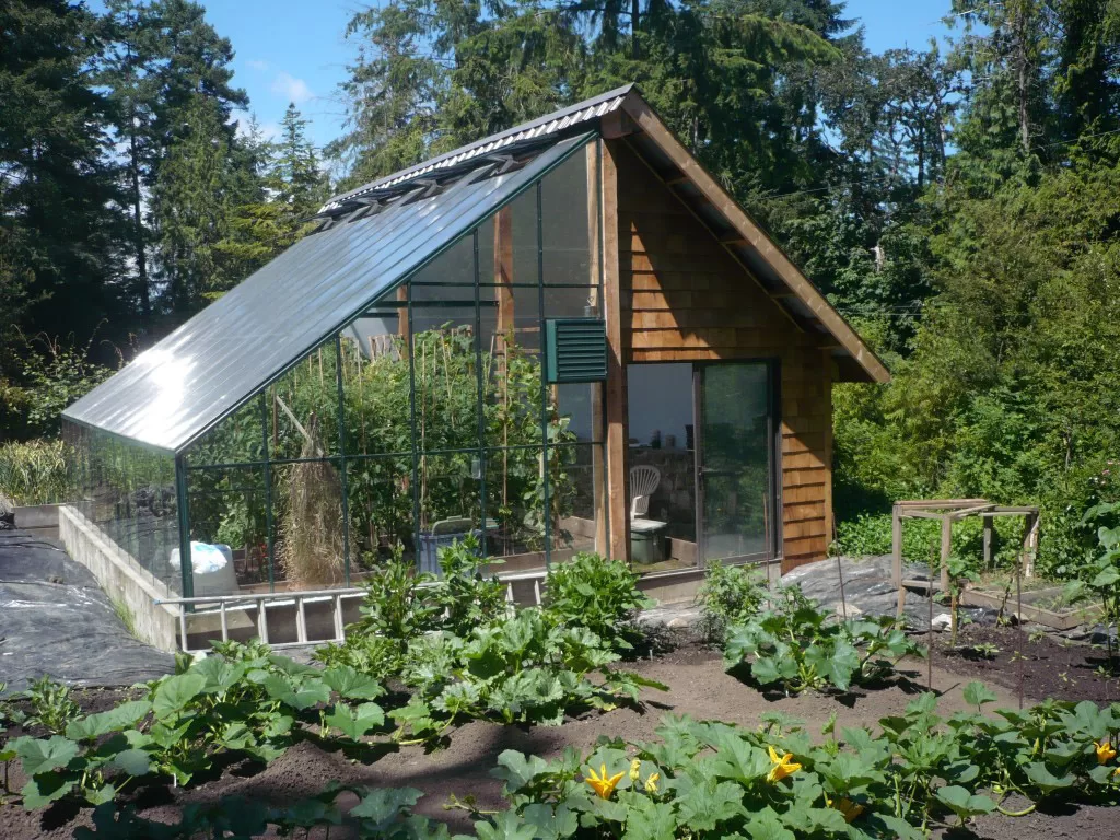 Custom Lean-To 12x24 Single Glass Twinwall Polycarbonate Greenhouse