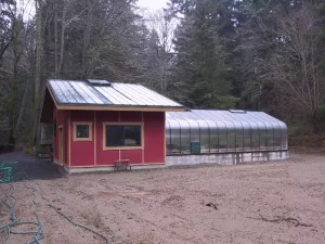 Gable Attached Pacific 16x30 Twinwall Polycarbonate Greenhouse