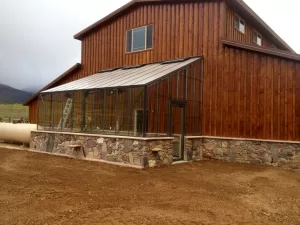 Traditional Lean-To 12x20 Double Glass Greenhouse