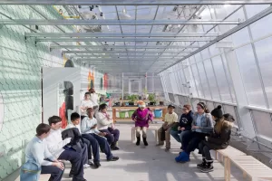 Interior Lean-To Rooftop Canopy