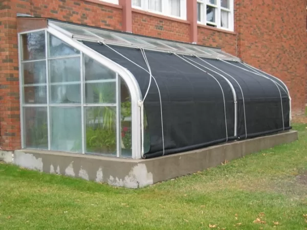 Pacific Lean-To 16' long greenhouse with Shade cloth