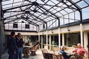 Interior Custom Meridian Superior Frame Canopy Greenhouse