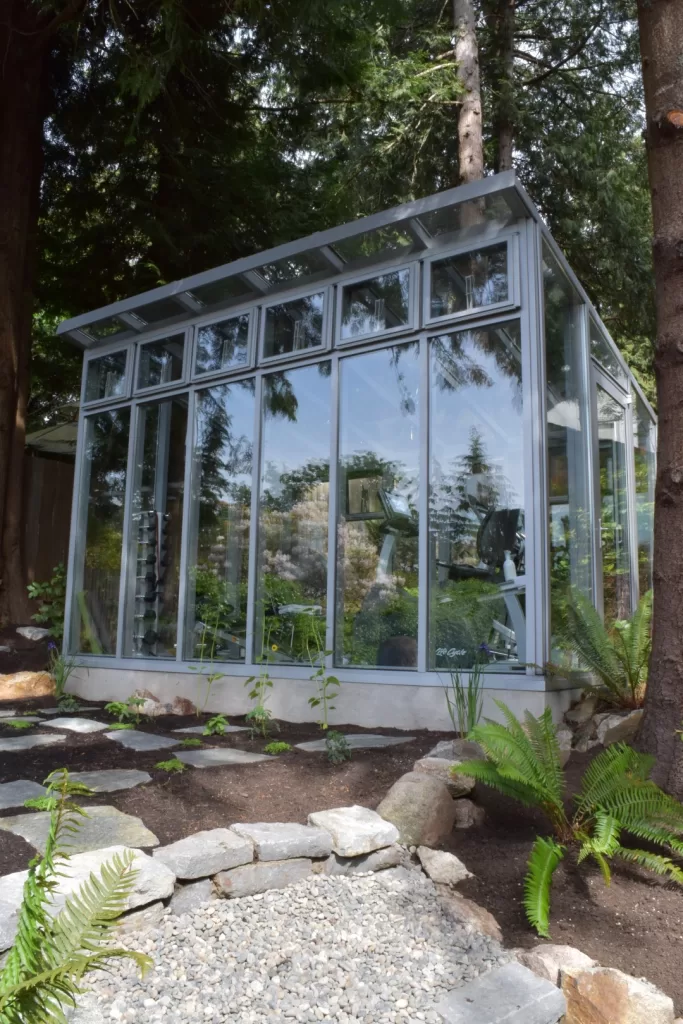Meridian Greenhouse Freestanding Lean-To Double Glass